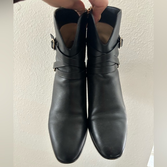 Jimmy Choo Harker Buckle Leather Ankle Boots - Picture 7 of 8